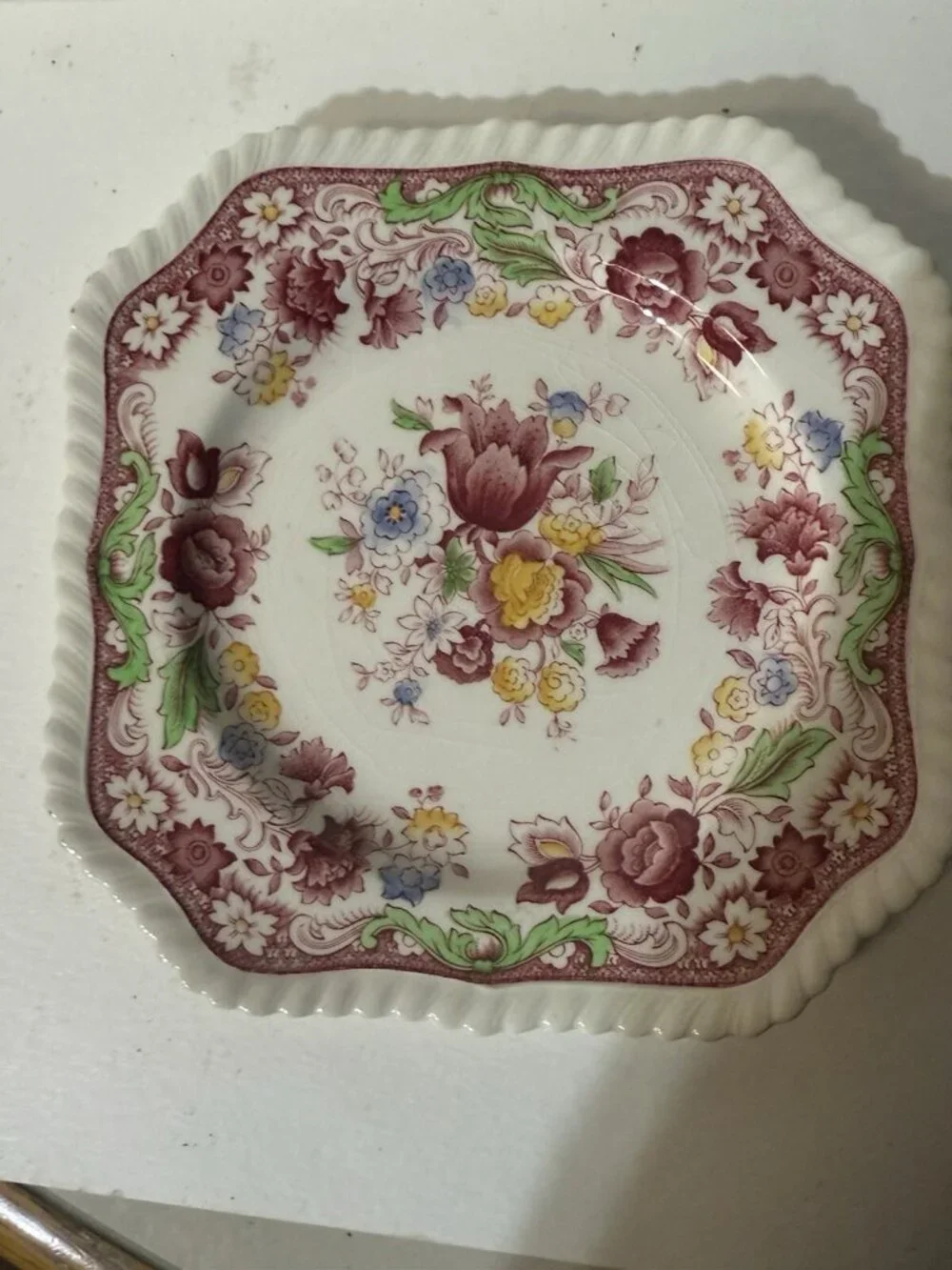 WINCHESTER Johnson Bros. square, Roped Edge,  salad or dessert plate Vintage